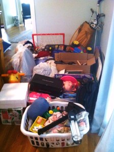 For your inspiration--a shot of all the things I was ready to part with after my HTCI makeover.