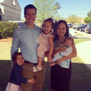 Belated Happy Easter from my home to yours! (Gotta snap a picture when everyone's in a dress!)