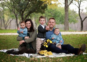 Cal, Emily, Lewis, Brad, and Gabriel + baby boy #4 due in August!